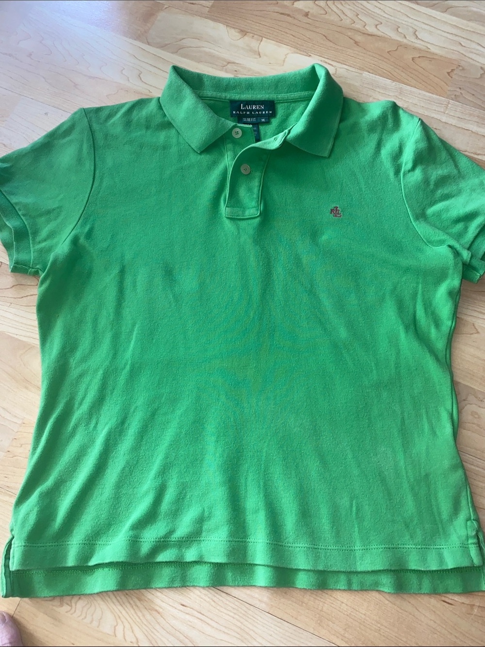 Ralph Lauren slim fit Green Polo with Embroidered Logo